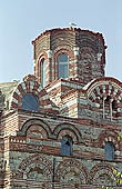 Nessebar - Christ Pantocrator Church, the decorated drum of the dome 